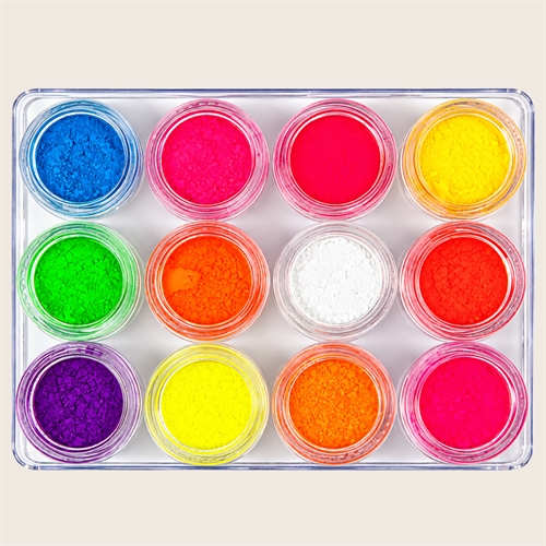 Neon pigment - 12 stk.